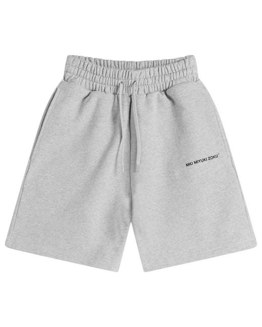 MKI Miyuki-Zoku Gray Uniform Sweat Shorts for men