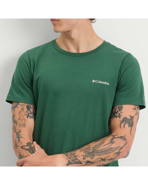 Columbia Green Rapid Ridge Back Graphic T-Shirt Ii for men