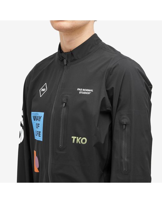 Pas Normal Studios Black T.K.O. Essential Shield Jacket for men