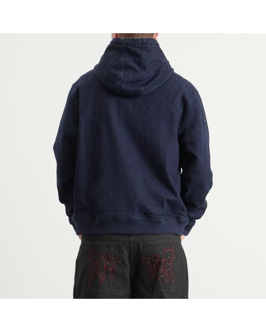 Butter Goods Blue Hooded Work Jacket for men