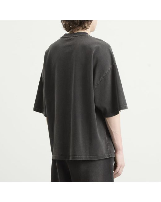 Entire studios Black Heavy Boxy T-Shirt for men