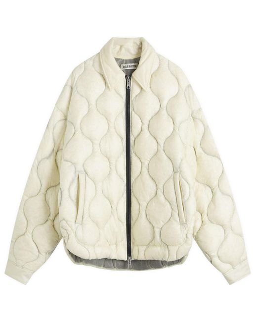 Cole Buxton Natural Translucent Taped Shirt Jacket for men