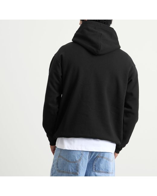 Dime Black Cursive Logo Hoodie for men