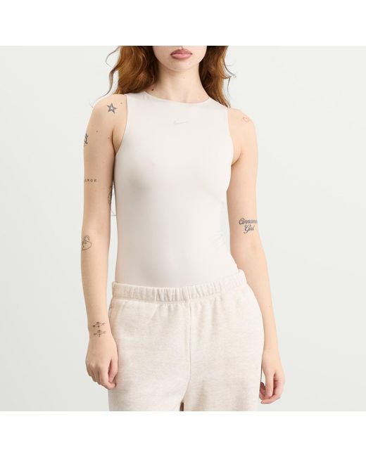 Nike White Form Tank Bodysuit