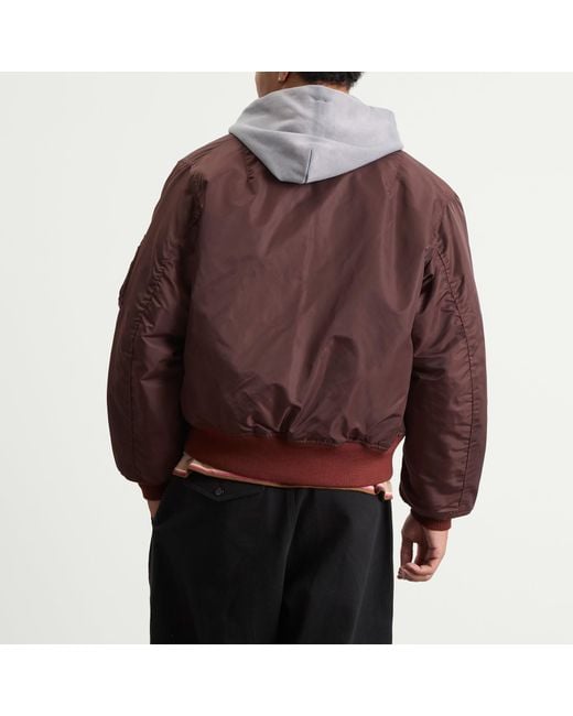 Beams Plus Brown Ma1 Jacket for men