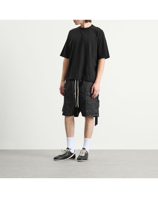Rick Owens Black Cargobela Shorts for men