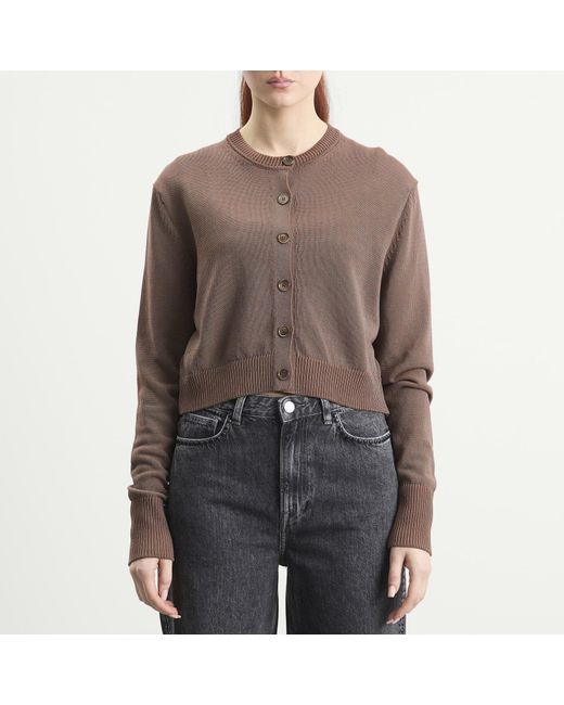 Our Legacy Brown Micro Cardigan