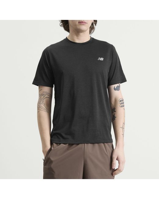 New Balance Black New Balance Athletics T-Shirt for men