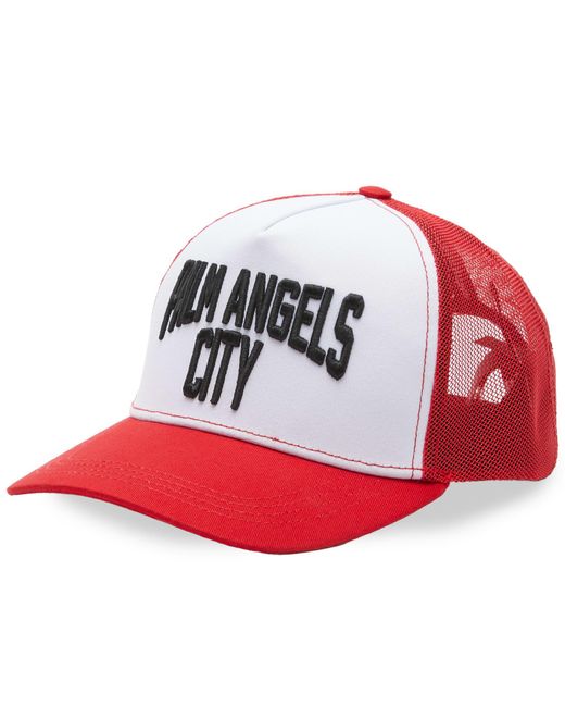 Palm Angels Red Pa City Cap for men