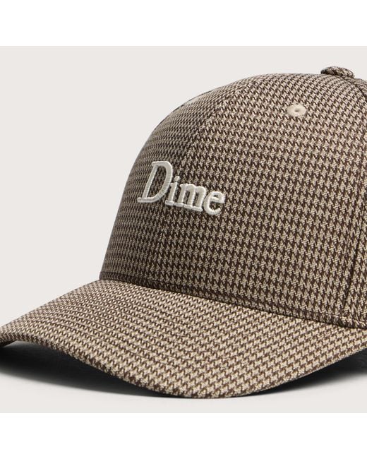 Dime Brown Classic Houndstooth Low Pro Cap for men