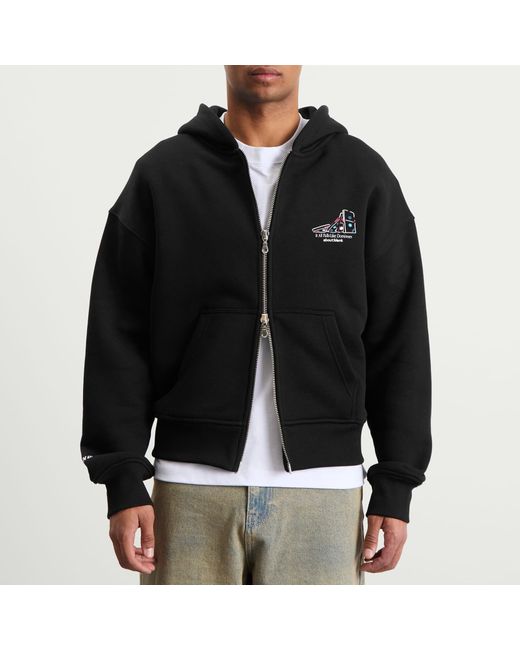 About Blank Black End. X Dominoes Zip Hoodie for men