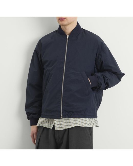 YMC Blue Technical Basement Bomber Jacket for men