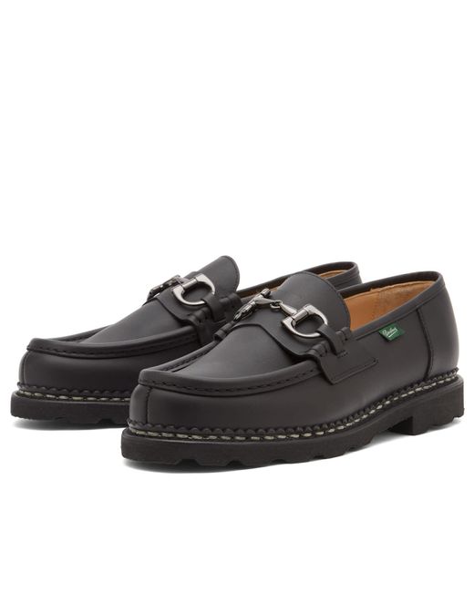 Paraboot Black Reims Mors Horsebit Loafer for men