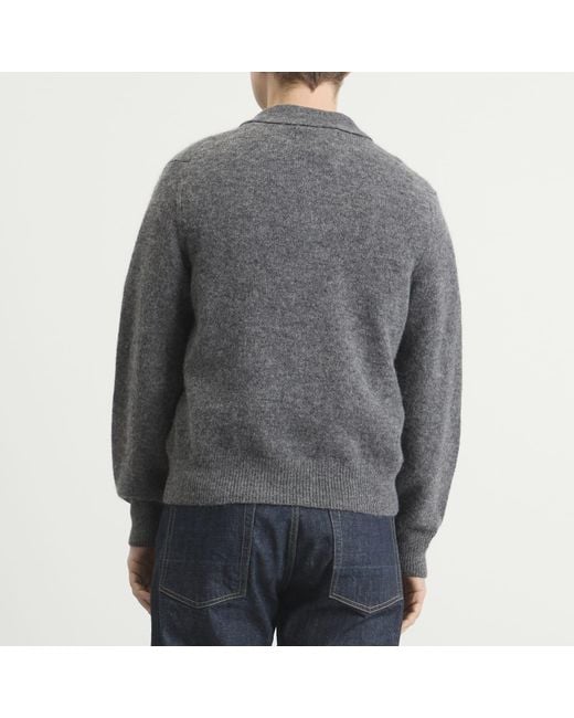Corridor NYC Gray Mohair Polo for men