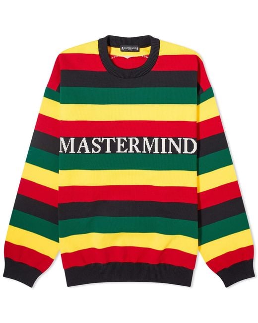 MASTERMIND WORLD Multicolor Rasta Knitted Jumper for men