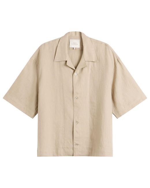 Studio Nicholson Natural Oryn Short Sleeve Shirt for men