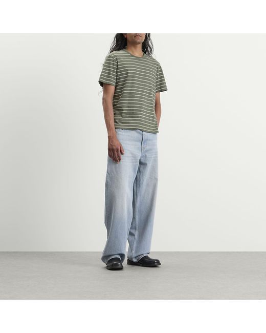 Ronning Green End. X Striped Tee for men