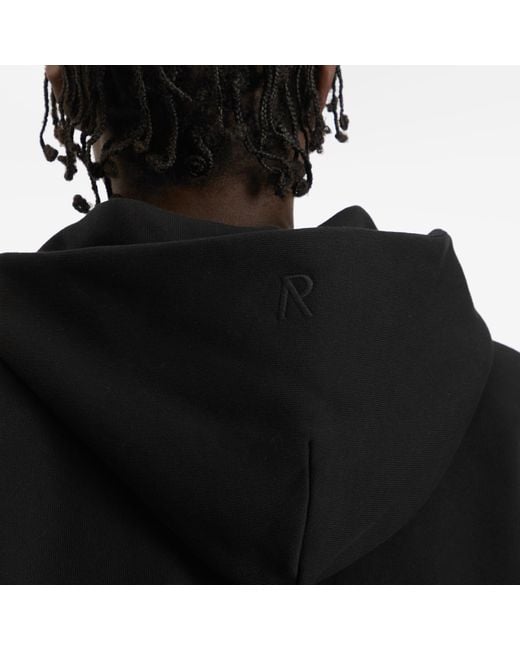 Represent Black Initial Boxy Zip Hoodie for men
