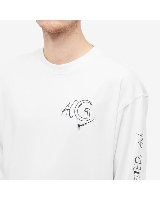 Nike White Acg Long Sleeve T-Shirt Summit for men
