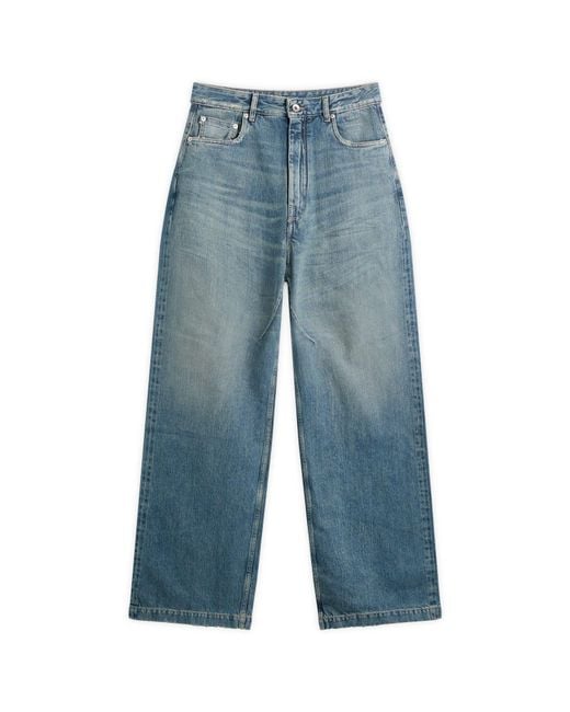 Rick Owens Blue Geth Jeans