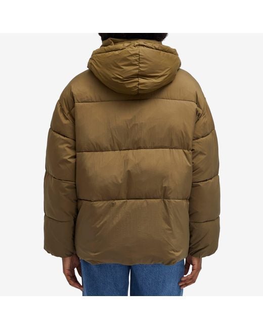 Closed Green Cropped Puffer Jacket
