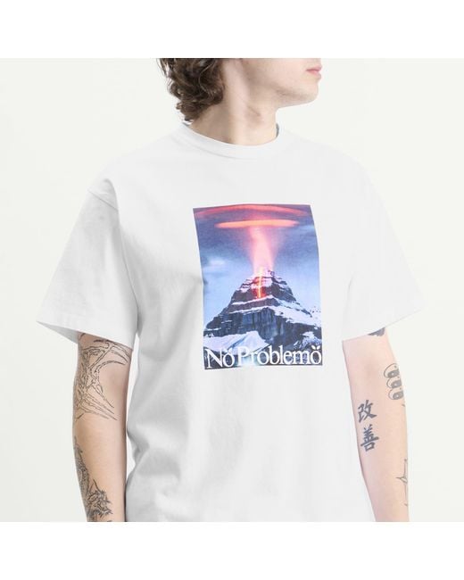 No Problemo White Kailash Ss T-Shirt for men