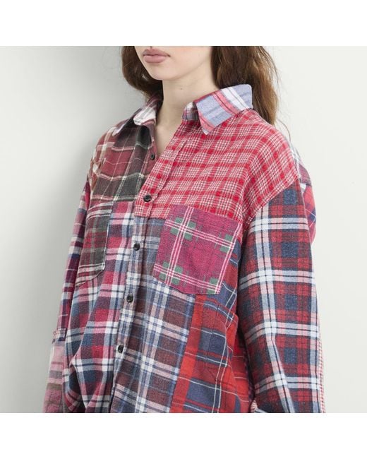 Needles Red Flannel Shirt