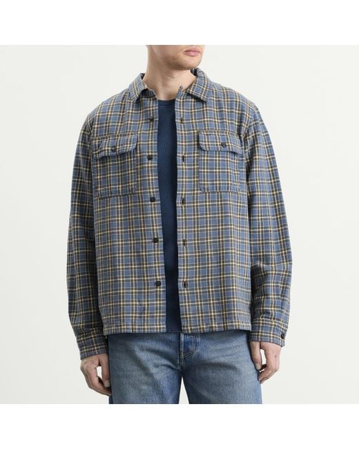 RRL Blue Matlock Check Shirt for men