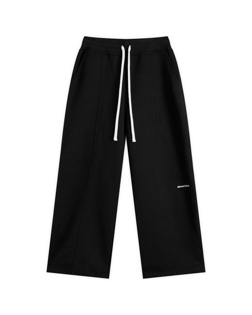 About Blank Black Pleated Sweatpant for men
