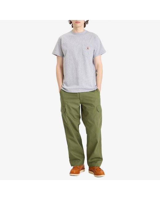 Randy's Garments White Logo Pocket T-Shirt for men