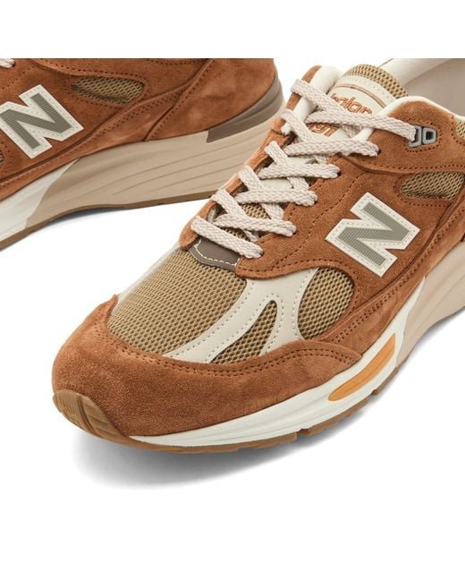 New Balance Brown 991V2 Sneaker