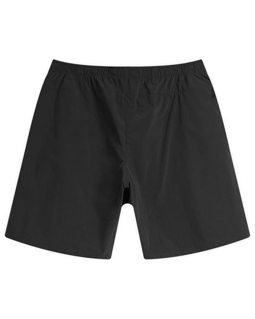 Moncler Black Bi-Stretch Nylon Opaque Shorts for men