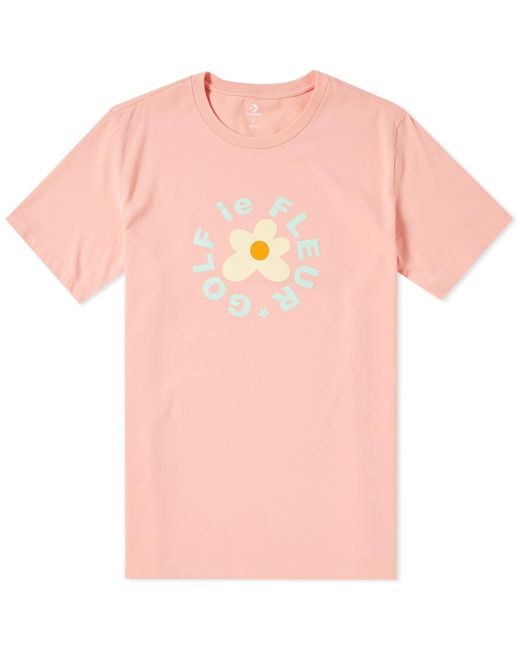Converse Golf Le Fleur Tee in Pink for Men | Lyst Canada