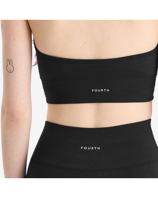 4th & Reckless Black Sammie Halter Neck Sport Bra