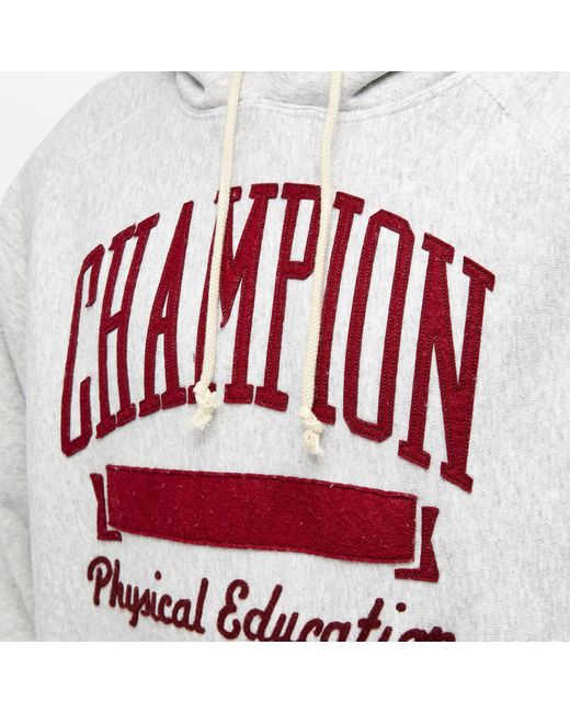 Champion White College Logo Hoody for men