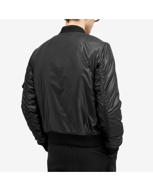 Saint Laurent Black Nylon Bomber Jacket for men