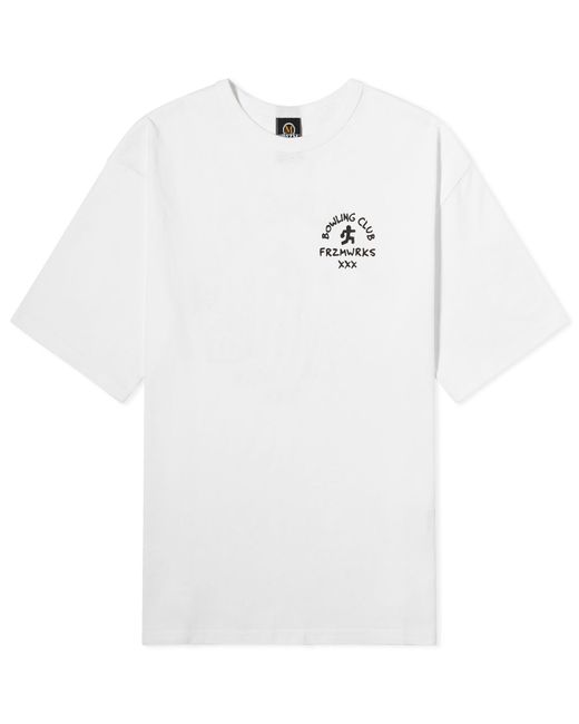 FRIZMWORKS White Bowling Club T-Shirt for men