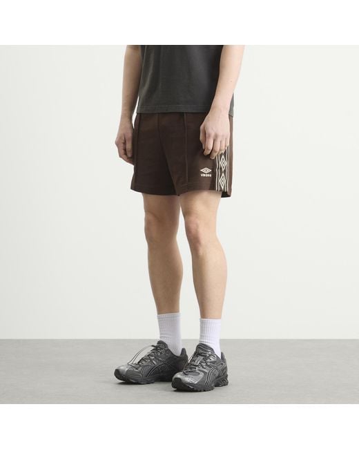 Umbro Brown Taped Track Short for men