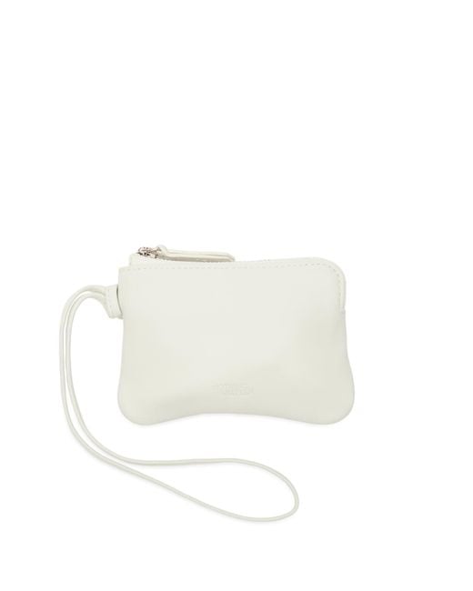 NOTHING WRITTEN White Mini Round Coin Purse