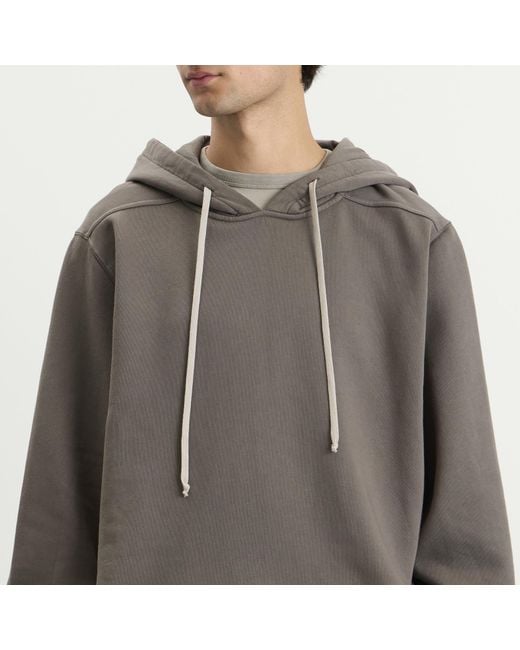 Rick Owens Gray Oversized Hoodie for men