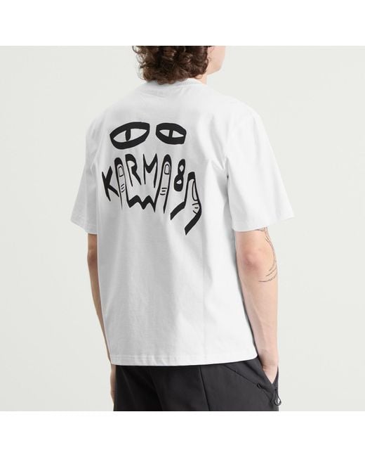 KARMA8A White The Real T-Shirt for men