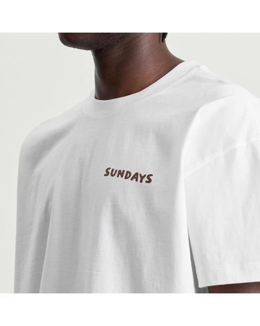 Sundays White 99 T-Shirt for men