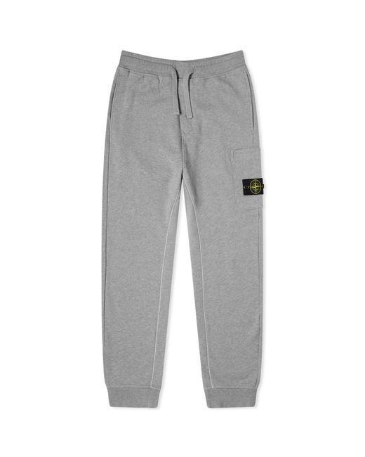 Stone Island Gray Garment Dyed Pocket Sweat Pants for men