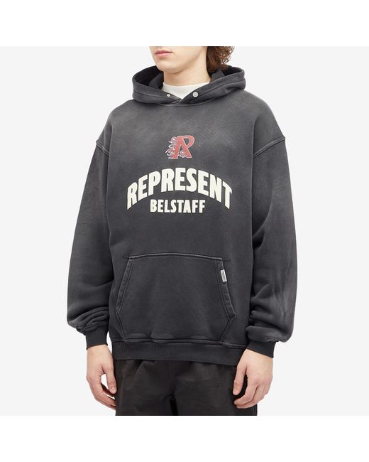 Represent Gray X Belstaff Flame Phoenix Hoodie for men