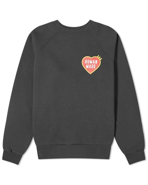 Human Made Gray Heart Logo Sweatshirt for men