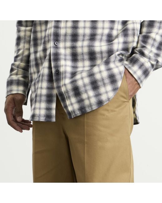 Balenciaga Natural Wide Leg Cotton Chino Pants for men