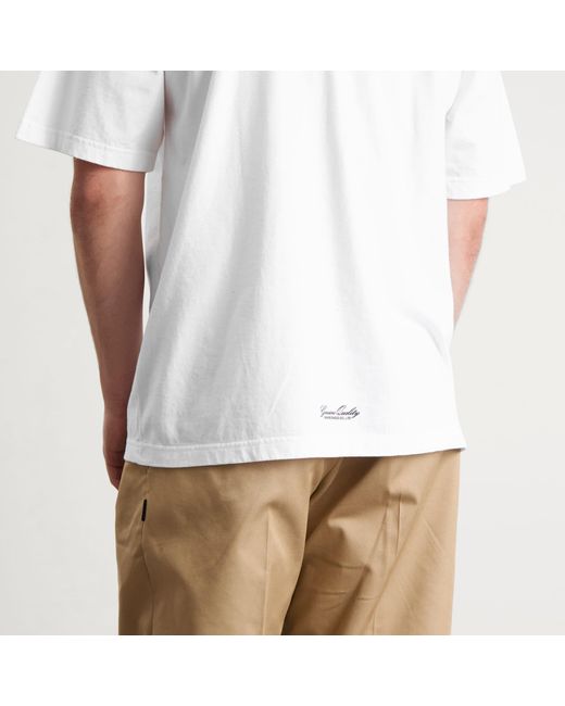 Neighborhood White Ss-1 Classic Logo T-Shirt for men