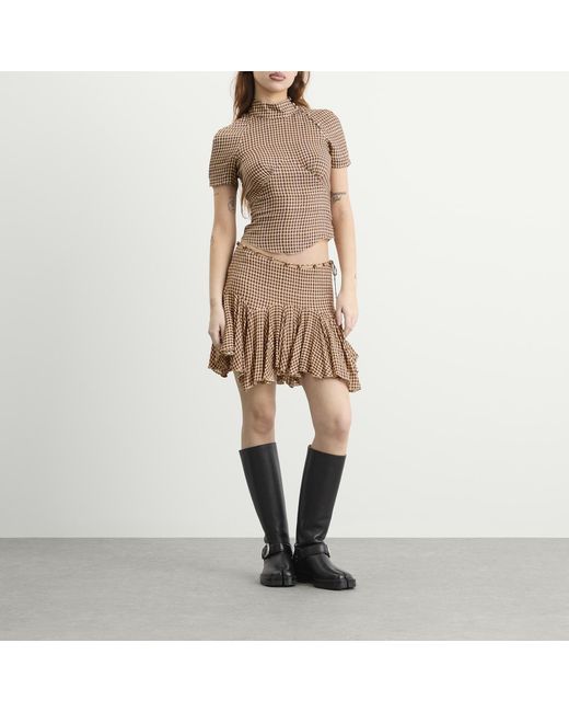 KNWLS Brown Tess Skirt