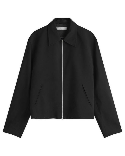 Our Legacy Black Wool Mini Zip Jacket for men