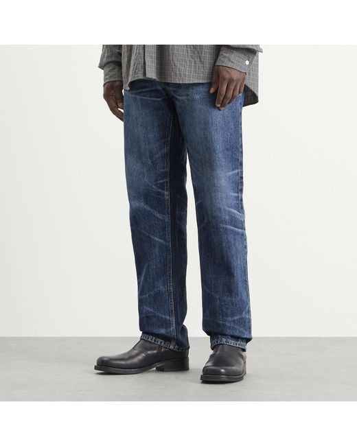 Nudie Jeans Blue Rad Rufus Straight Leg Jeans for men